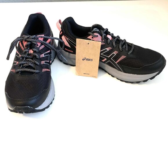 NWT ASICS Trail Scout 2 Athletic Shoes Lace-up Sneakers Black Pink 7 - Picture 2 of 8